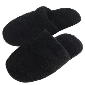 Chinelo unissex pantufa malha polar 18104 preto - 35 a 36