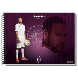 Caderno Desenho Capa dura Sem Pauta 80F Neymar 286982