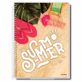Caderno Universitário Espiral Capa Dura  96F 1 M Credeal 281697