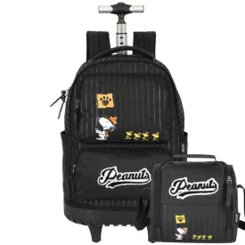 Kit Mochila Rodinha e Lancheira Snoopy By Luxcel Ref 47772