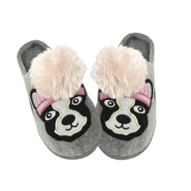Pantufa Feminina Cachorro Chinelo Quarto Peluciada Quentinha 39 a 40