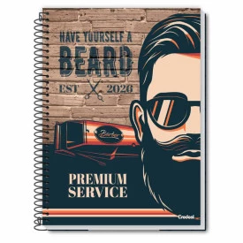 Caderno Universitário Espiral Capa Dura  96F 1 M Credeal 281727
