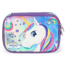 Estojo Escolar Infantil Unicórnio Up4You by Luxcel Ref 41044