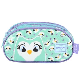 Estojo Escolar Infantil 3 Compartimentos Bichinhos Up4You by Luxcel Ref 41145
