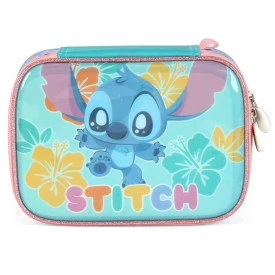Estojo Escolar Stitch 100 Pens Box Infantil Luxcel Ref 42404