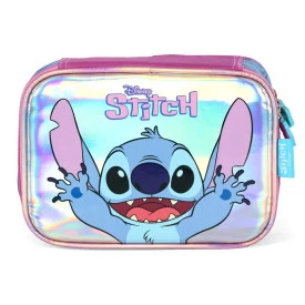 Estojo Escolar Stitch 100 Pens Box Infantil Luxcel Ref 42414