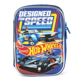 Estojo Escolar Hot Wheels 100 Pens Box Infantil Luxcel Ref 42594