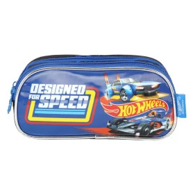Estojo Escolar Hot Wheels  3 Compartimentos Infantil Luxcel Ref 42595