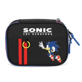 Estojo Escolar Sonic 100 Pens Box Infantil Luxcel  Ref 49874