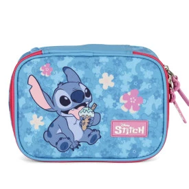 Estojo Escolar Stitch 100 Pens Box Infantil Luxcel  Ref 50104