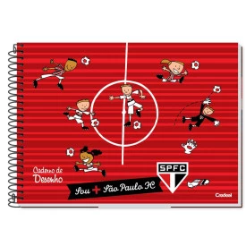 Caderno Desenho Espiral Capa Dura Sem pauta 80F São Paulo 286388