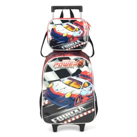 Kit Mochila de Rodinha Infantil Masculina Luxcel 39052