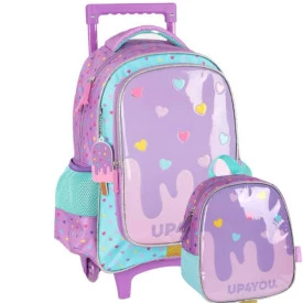 Kit Mochila Rodinha e Lancheira by Up4You ef 41072