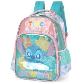Mochila de Costa feminina Stitch Escolar Luxcel Ref 42401
