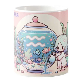 Caneca Estampada 325ml Signos do Zodíaco em Estilo Anime