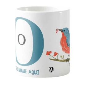 Caneca Estampada Personalizável 325ml - Letra O