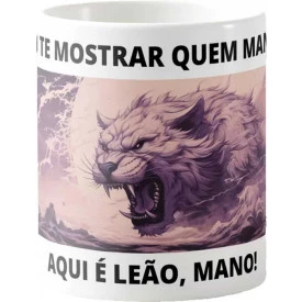Caneca Estampada 325ml Signos do Zodíaco Estilo Purple Sand - Leão