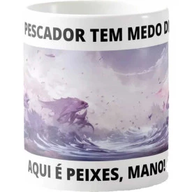 Caneca Estampada 325ml Signos do Zodíaco Estilo Purple Sand - Peixes