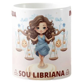 Caneca Estampada 325ml dos Signos do Zodíaco Feminina - Libra
