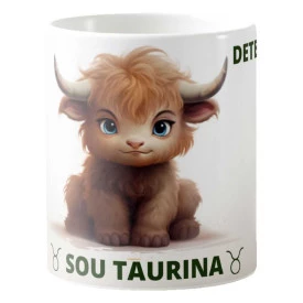 Caneca Estampada 325ml dos Signos do Zodíaco Feminina - Touro