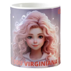 Caneca Estampada 325ml dos Signos do Zodíaco Feminina - Virgem