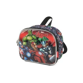 Lancheira Térmica Masculina Vingadores Preta by Luxcel Ref.38033