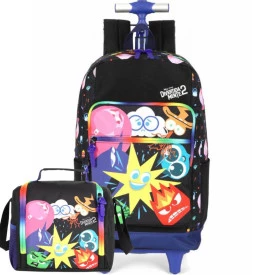 Kit Mochila Rodinha e Lancheira Divertida mente By Luxcel Ref 47757