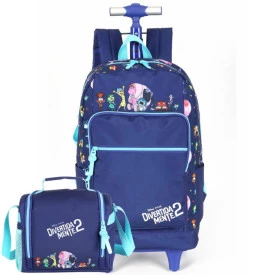 Kit Mochila Rodinha e Lancheira Divertida mente By Luxcel Ref 47757