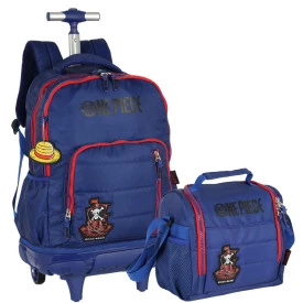 Kit Mochila Rodinha e Lancheira One Piece Luxcel Ref 49804