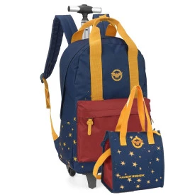 Kit Mochila de Rodinha Mulher Maravilha by Luxcel Ref.51635