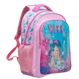 Mochila Costas Feminina Infantil Sereia Yepp Ref 5377-16