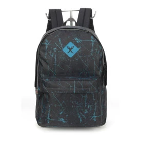 Mochila Feminina Chilli Beans Preto e Azul by Luxcel Ref.48794