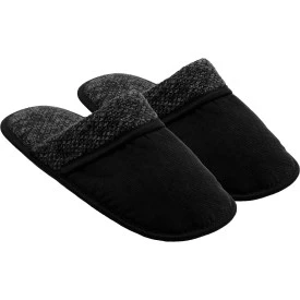 Chinelo de Quarto Masculino de Inverno 41-42 Antiderrapante Peluciado Preto GZT