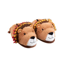 Pantufa Masculina Infantil 3d De Leão 27-28 Antiderrapante Fechada GZT