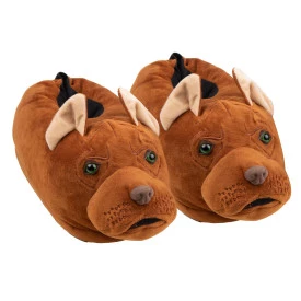 Pantufa Unissex 3D Cachorro 41-42 Antiderrapante Fechada Adulto GZT